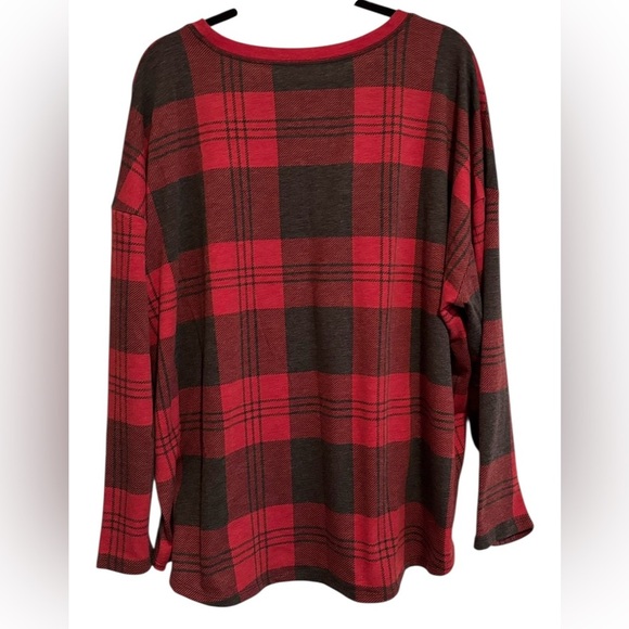 Maurice’s Women’s Red and Black Plaid Shirt - Picture 2 of 6